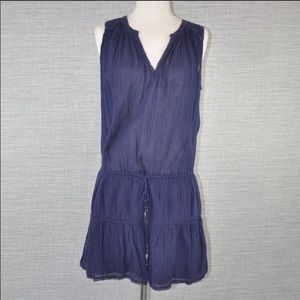 Joie Navy Cotton Shirt Dress - XS